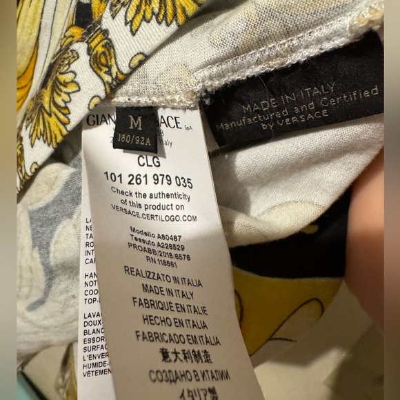 Versace Tribute Ss 92’ Baroque Print T Shirt Joggers Pants Set - Picture 5 of 16